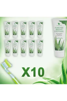 Forever Living Forever Brıght Toothgel Aloe Veralı Diş Macunu 10'lu Takım