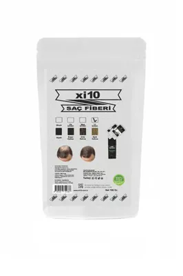 xi10 100 Gr. Açık Kahve  Saç Tozu Hair Fiber Topik Refill Bag Dolum Poşeti