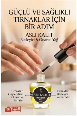 ASLI KALIT Tırnak Bakım Yağı %100 Doğal Yağlardan El Yapımı 15cc