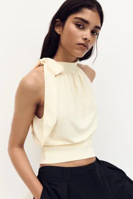 H&M Şal Yakalı Krep Üst