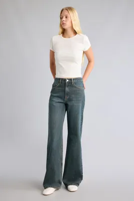 Defacto Straight Wide Yüksek Bel Jean