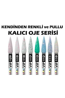 coloxo master series RENKLİ ve PULLU KALICI OJE SERİSİ 12ml