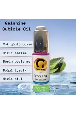 Gelshine Tırnak Eti Kütikül Bakım Yağı Cuticle Oil | Aloevera | 15 ml | Tırnak Bakımı
