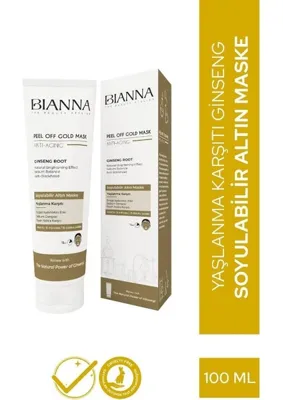 Bianna Ginseng Özlü Yüz Temizleyici Soyulabilir Maske 100 ml Siyah Nokta Karşıtı Etkili