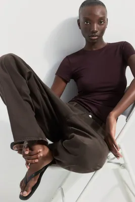 H&M Bedene Oturan Mikrofiber Tişört