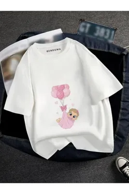 DM DOLCE MORE HAMİLE BEBEK BASKILI TİSORT