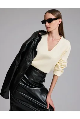 Pierre Cardin Ekru Regular Fit Kazak 50333757-VR019