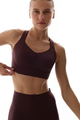 Penti Koyu Bordo Sculpt Core Sabit Pedli Spor Sütyeni