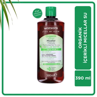 Watsons Organik Micellar Temizleme Suyu 390 ml