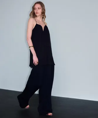 İpekyol Geniş pileli wide leg pantolon