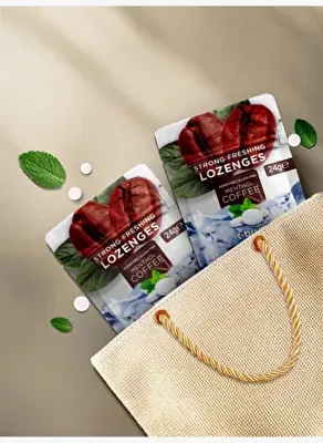 T-Brush Kahve Nane Aromalı Ferahlatıcı ve Ağız Kokusu Önleyici Pastil