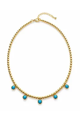 Vi store Çelik Blue Kolye