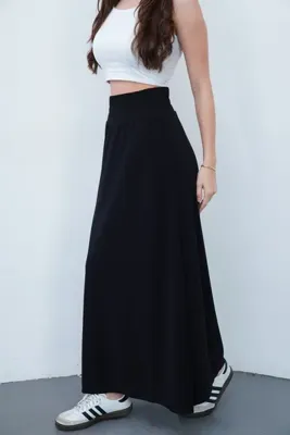 penyebizden Maxi Etek Sandy-Siyah