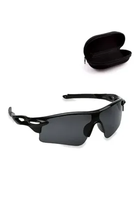 Jwl Siyah Uv400 Rüzgar Korumalı Bisikletçi Doğa Sporları Güneş Gözlüğü Outdoor Spor Gözlük Siyah