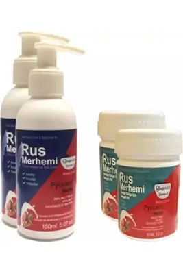 SUAR Hintohu Tüy Dökücü Azaltıcı Rus Merhemi 150 Ml 2 Adet + Genital Bölge Merhemi 50 Ml 2 Adet