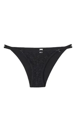 Tutku 12' li Kadın Çift Biyeli Önü Tüllü Bikini Külot