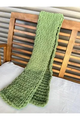 Alize Puffy ATKI ŞAL %100 EL ÖRGÜSÜ (kişiselleştirilebilir) Unisex