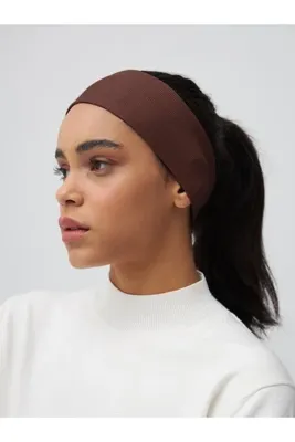 Femple Modest Bambu Fitilli Bandana Bone | Renk: Mocha | Bandana Ribbed