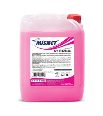 Misnet Sedefli Sıvı El Sabunu Pembe 5 L