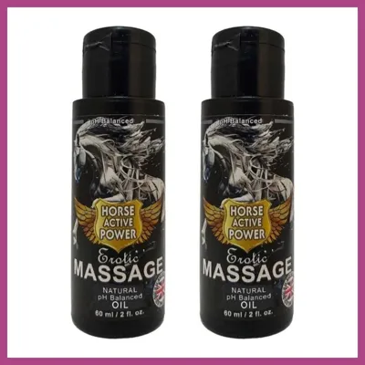 Bezos Hors Active Power Fantezili Etkilerde Vücut Masaj Yağı 60 Ml 2 Adet Bezos1