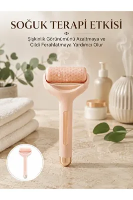 ucuzteknom Yüz İçin Buz Silindiri Cilt Sıkılaştırıcı ve Ferahlatıcı Masaj Aleti