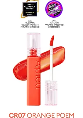 Str Store Pürüzsüz Görünüm Sunan Gün Boyu Kalıcı Tint A'pıeu Juicy Pang Tint (CR07 Orange Poem)