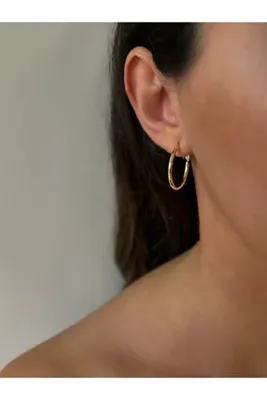 AYLAKAYA Xuping Gold Halka Küpe