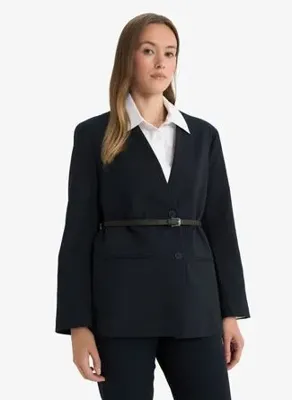 DeFacto Regular Fıt Blazer Ceket F6104AX25AU