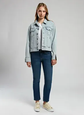 Lee Cooper  Kadın %100 Pamuk Denim Ceket 252 LCF 131007 VALERY DENIM