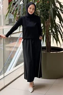 sentez giyim Sentez Pure Yanı Biyeli Etek
