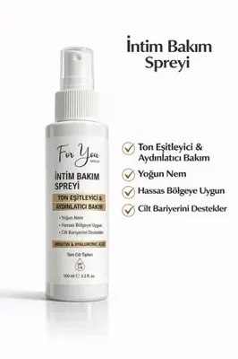 For You Gold İntim Bölge Ton Eşitleyici İntim Bakım Spreyi 100 ml – Arbutin & Hyaluronik Asit İçeren