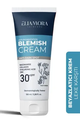 eliamora Cilt Beyazlatıcı Cilt Tonu Eşitleyici Leke Kremi Ton 30+Spf