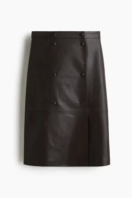 H&M Kaplamalı Anvelop Etek