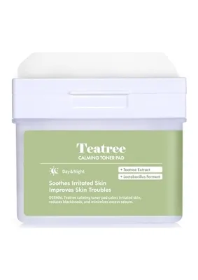 Tea Tree Teatree Calming Toner Pad 120'LI, Çay Ağacı Özlü Gözenek Sıkılaştırıcı Tonik Ped 200 ml