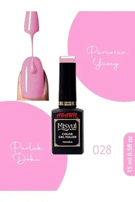 adanil 15 ml Misyul Profesyonel Toz Pembe Kalıcı Oje Mis-028