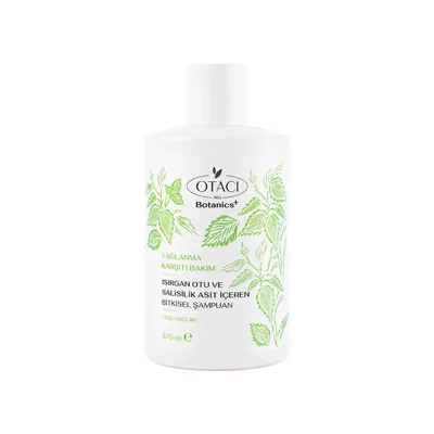 Otacı Botanics+ Yağlanma Karşıtı Bakım - Isırgan Otu ve Salisilik Asit İçeren Bitkisel Şampuan
