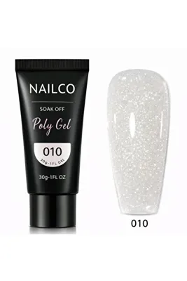 Naıl Co Polygel Protez Tırnak Üst Form Jel Polijel 30 ml No: 10