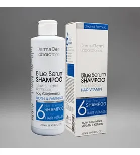 Dermaderm Biotin Panthenol Keratin İçeren Mavi Şampuan 125 ml