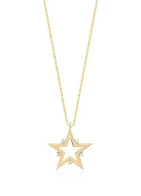 Venta Jewelry Yıldız 14 Ayar Kadın Pırlanta Kolye 