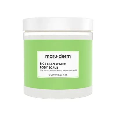 Maruderm Vücut Scrub Aydınlatıcı Pirinç Suyu AHA+Hyaluronik Asit 250 ml
