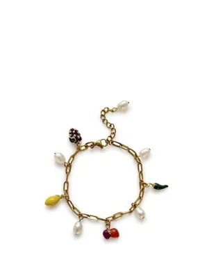 Ecru Atelier Summer Meyveli Charm İnci Kadın Bileklik