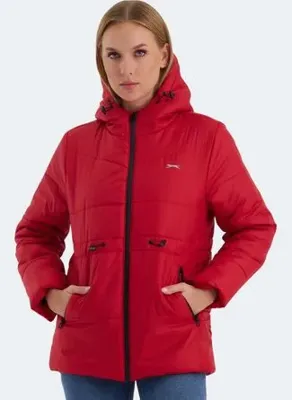Slazenger CALLU Kadın Mont &amp; Kaban Kırmızı