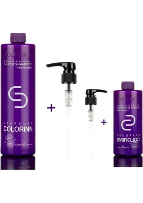 Colorinn Premium Series Pro Silver Turunculaşma Karşıtı Mor Şampuan 1000 Ml+500 Ml (1.500 Ml)