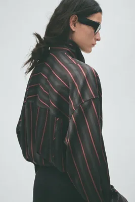 H&M Katmanlı Görünümlü Saten Gömlek