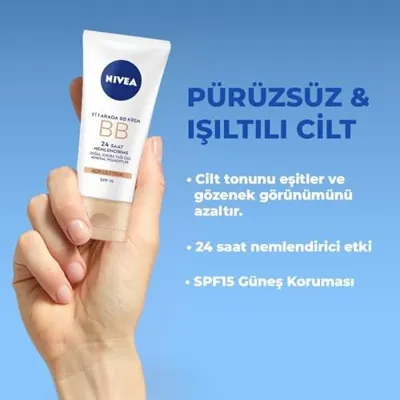 111Skin Essentials 5'i 1 Arada Bb Krem, 24 Saat Nemlendirme+doğal Jojoba Yağı Özü +açık Cilt Tonu 50 Ml, Spf 15 Güneş Koruması Diğer