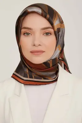 Armine Nostalji Serisi İpek Eşarp Twill 8843d-06