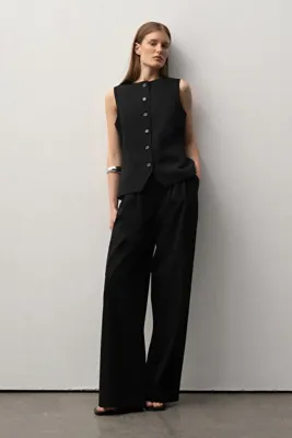 Mathilda Store Kadın Siyah Limited Edition Bol Paça Palazzo Pantolon