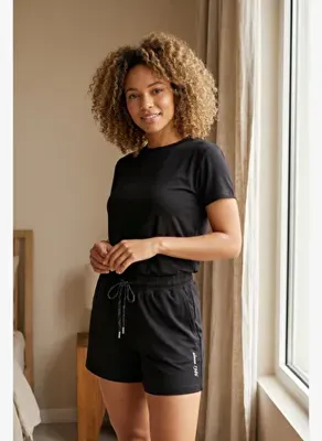 Katia & Bony Kadın Basic Modal Tişört Siyah