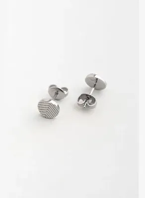 So Chic Minimal Stil Çelik Erkek Küpe