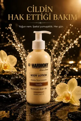 PROHARMONY Vanilla Vücut Losyonu 250 ml | Yoğun Nemlendirici Body Lotion | Hyaluronic Acid + Vitamin B5